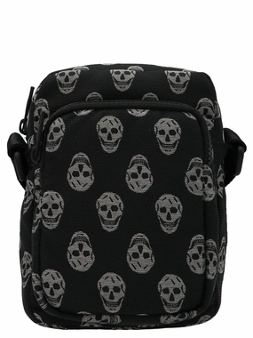 Alexander McQueen Biker Skull Urban Mini Messenger Bag