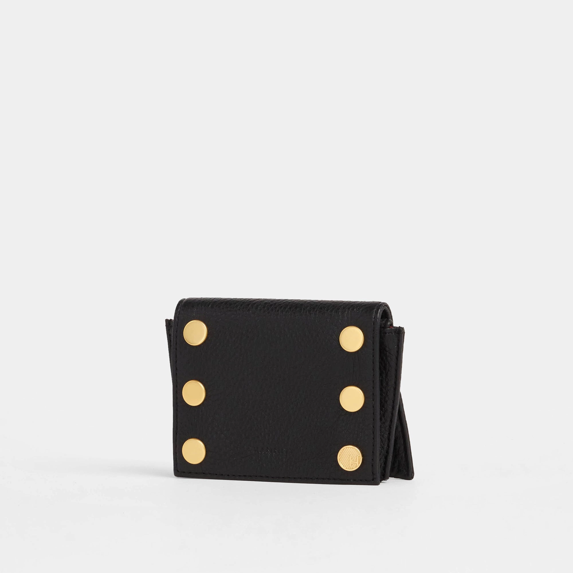 Allen Wallet | Black/Brushed Gold Red Zip