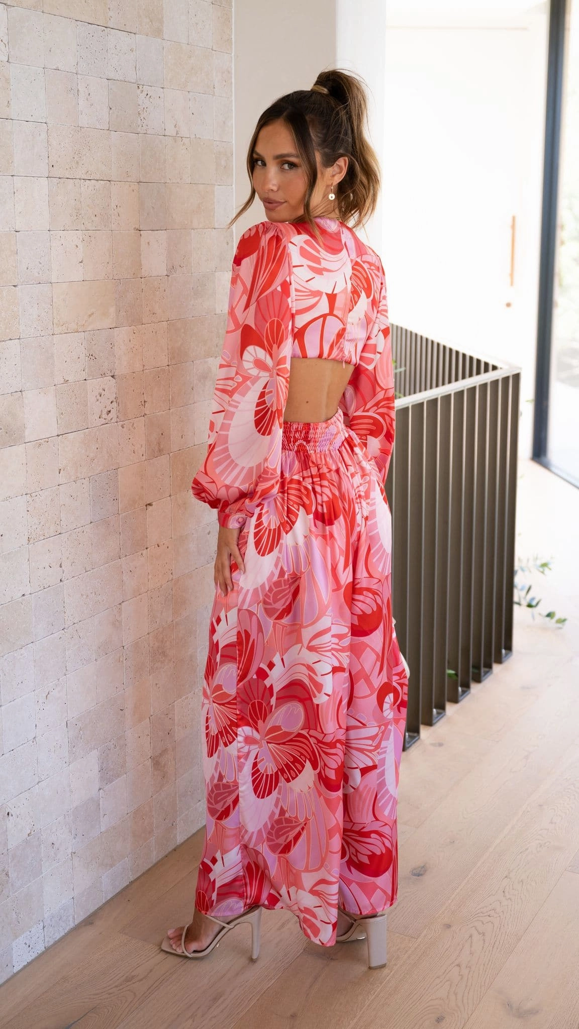 Angela Jumpsuit - Pink Floral
