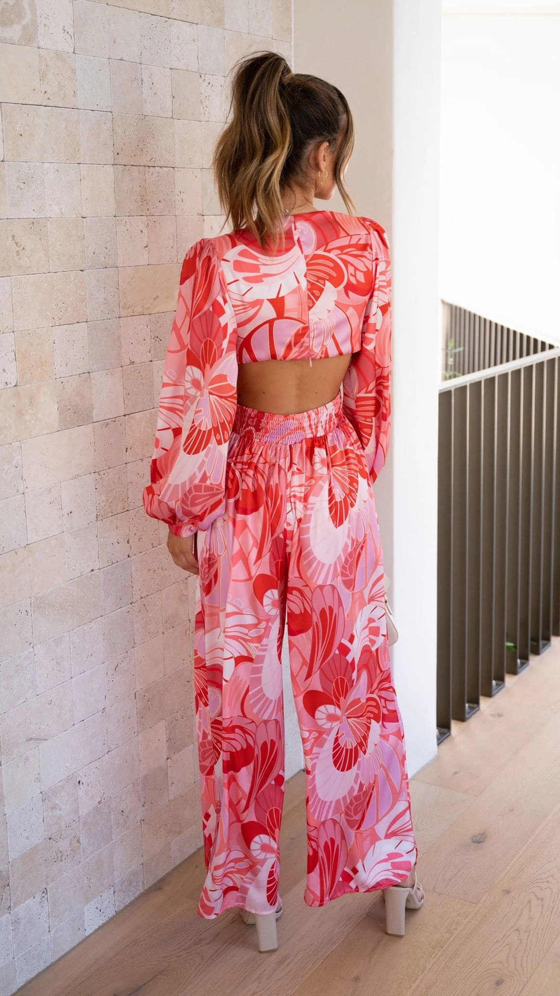 Angela Jumpsuit - Pink Floral