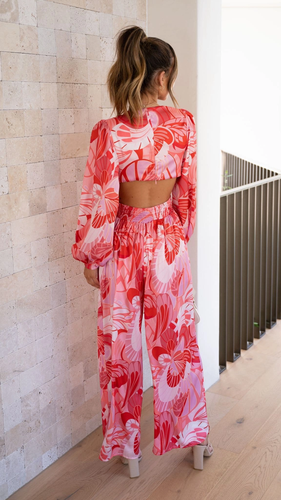 Angela Jumpsuit - Pink Floral
