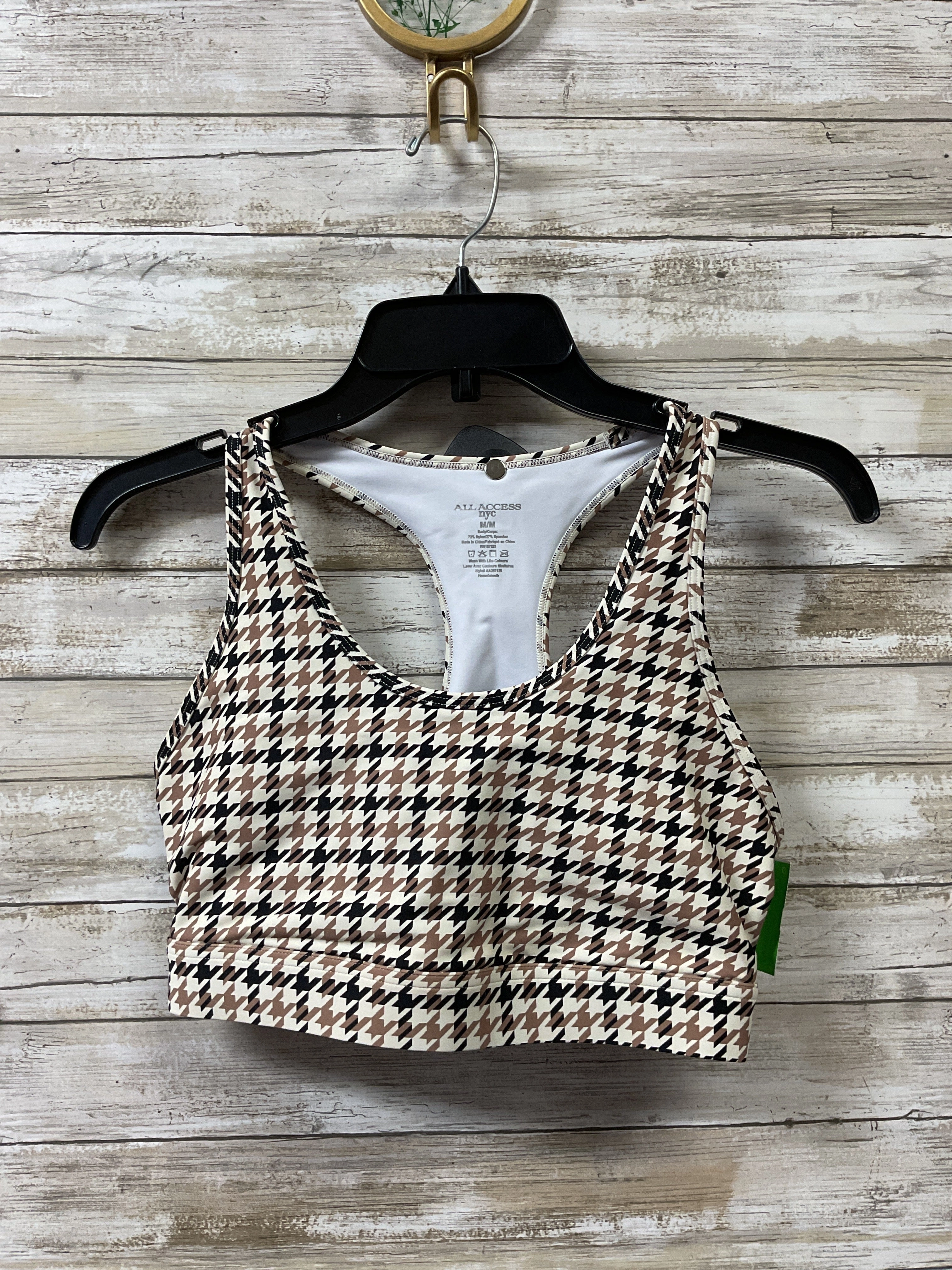 Athletic Bra By Clothes Mentor In Brown & Tan. Size:M