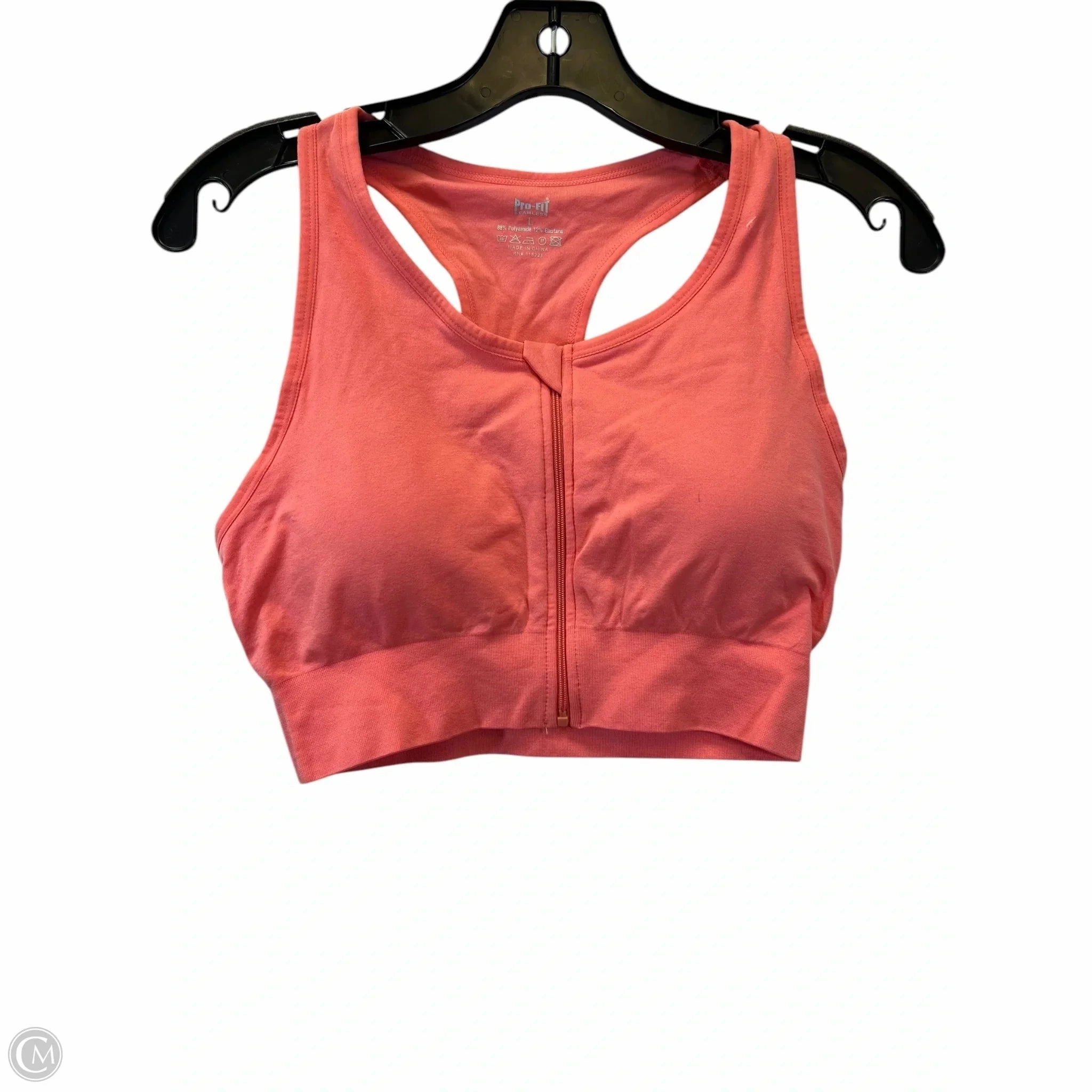 Athletic Bra By Pro Fit In Peach. Size: L