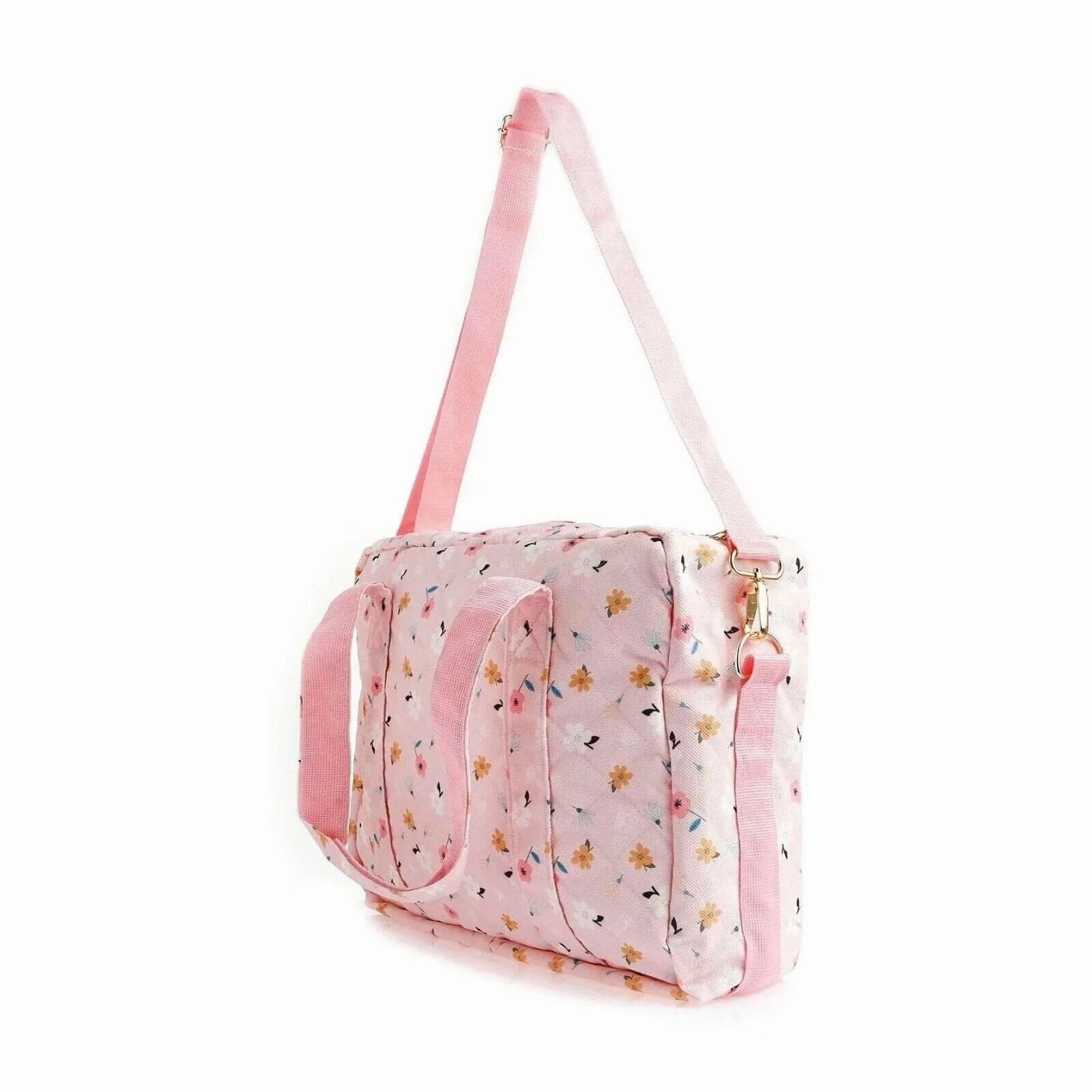 baby mom Flower Baby Care Changing Bag - Light Pink