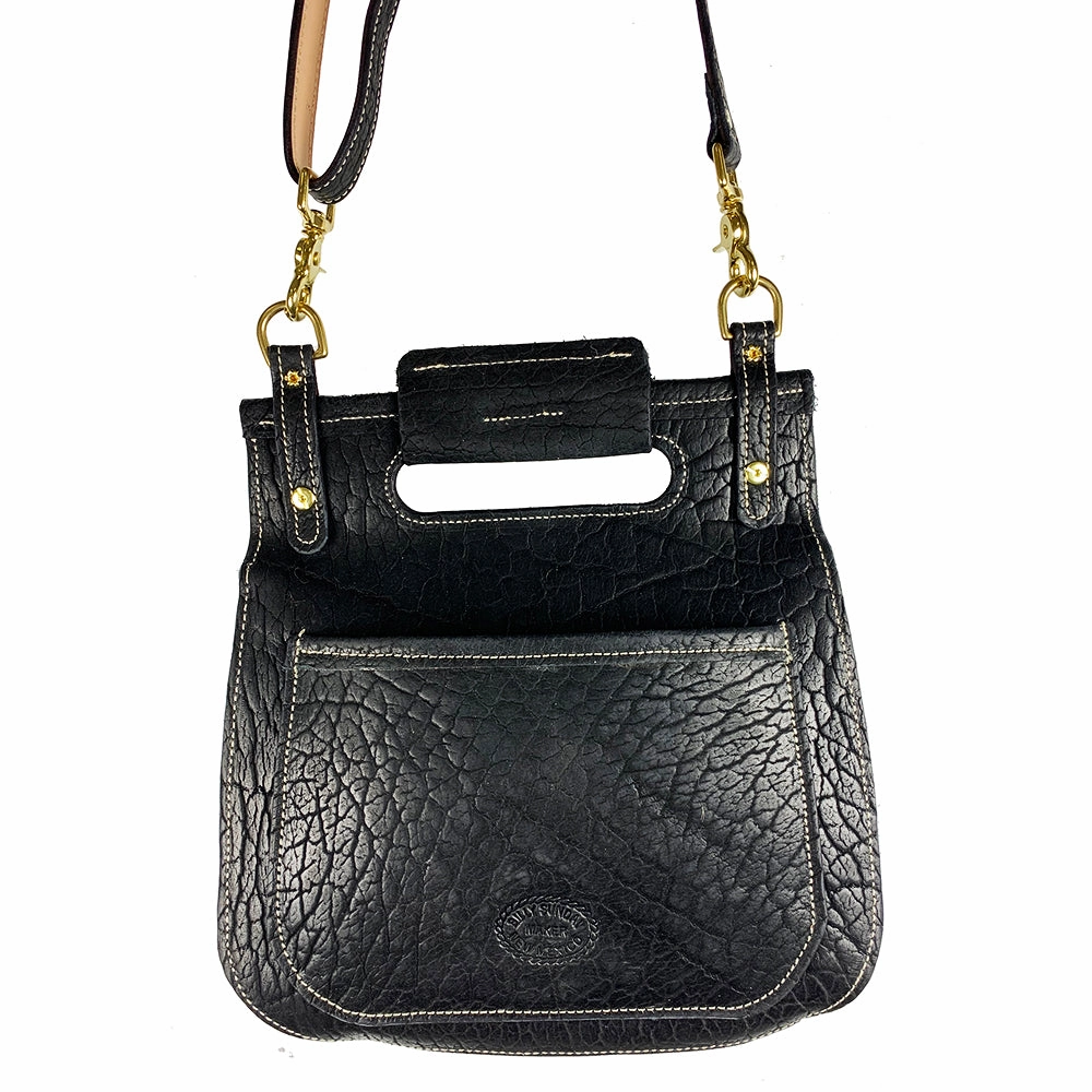 Billy Sunday Bison Leather w/ Brass Hardware Cross-Body Saddlebag