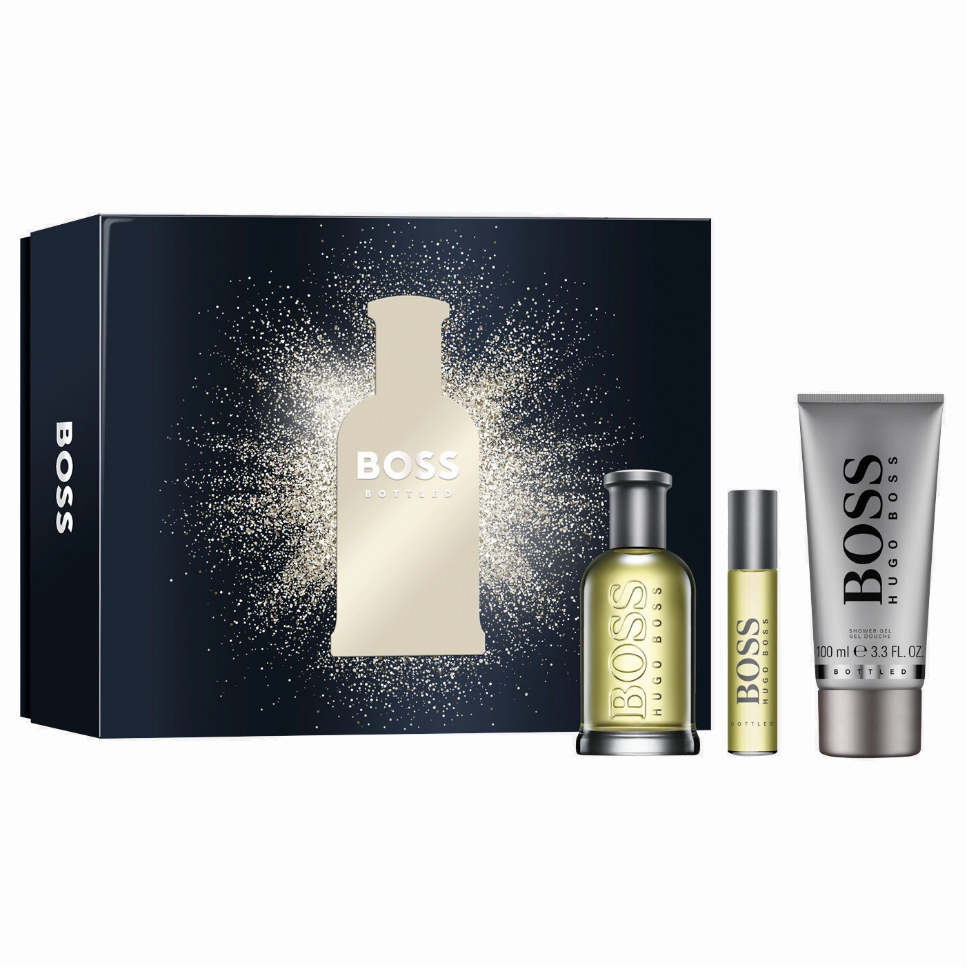 Boss Bottled by Hugo Boss 100ml EDT 3 Piece Gift Set