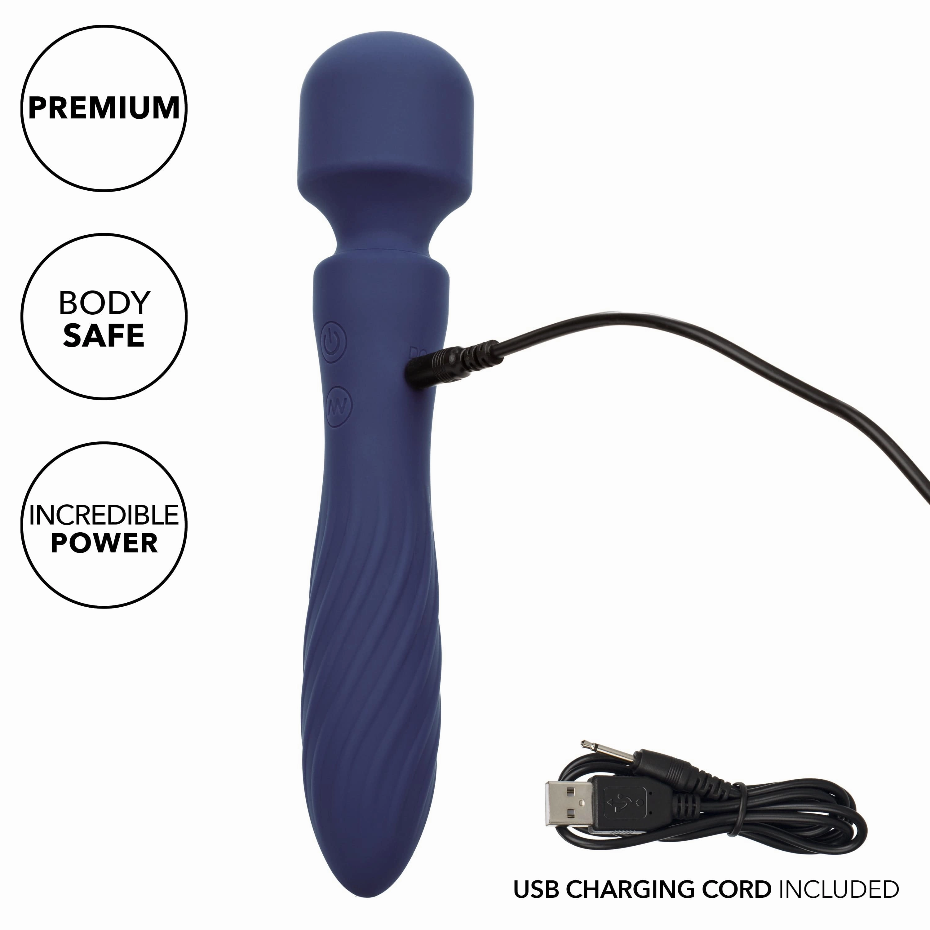 California Exotics - Charisma Mystique Wand Massager (Dark Blue)