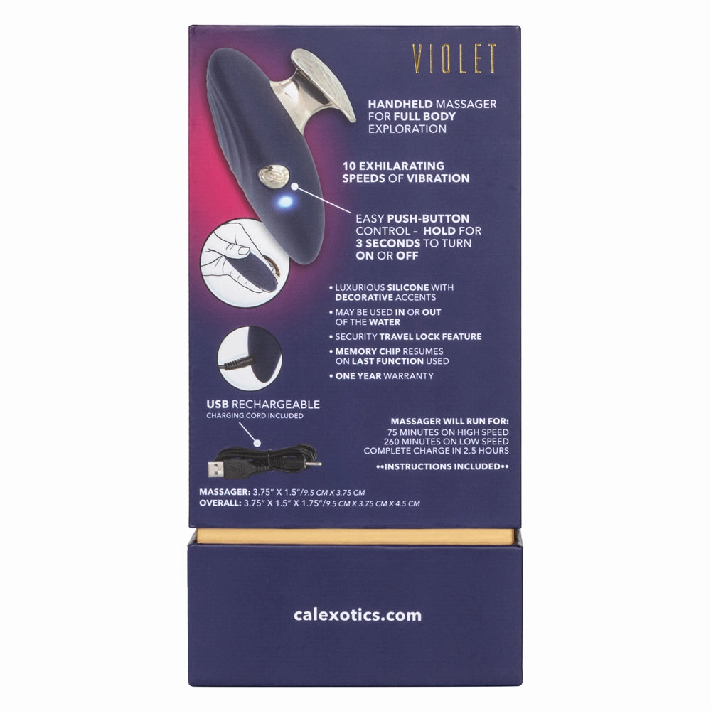 Chic Violet Handheld Vibrating Massager
