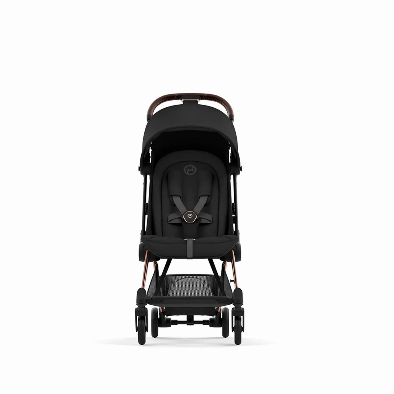 COYA Stroller - Rose Gold Frame   Sepia Black Seat