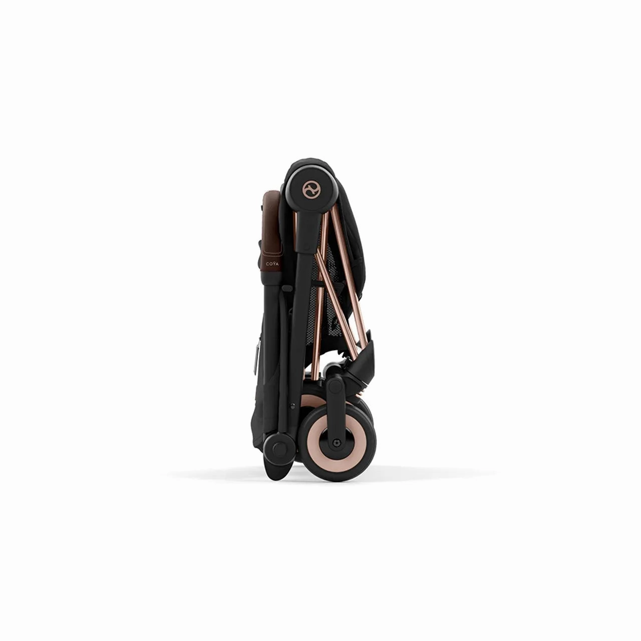 COYA Stroller - Rose Gold Frame   Sepia Black Seat