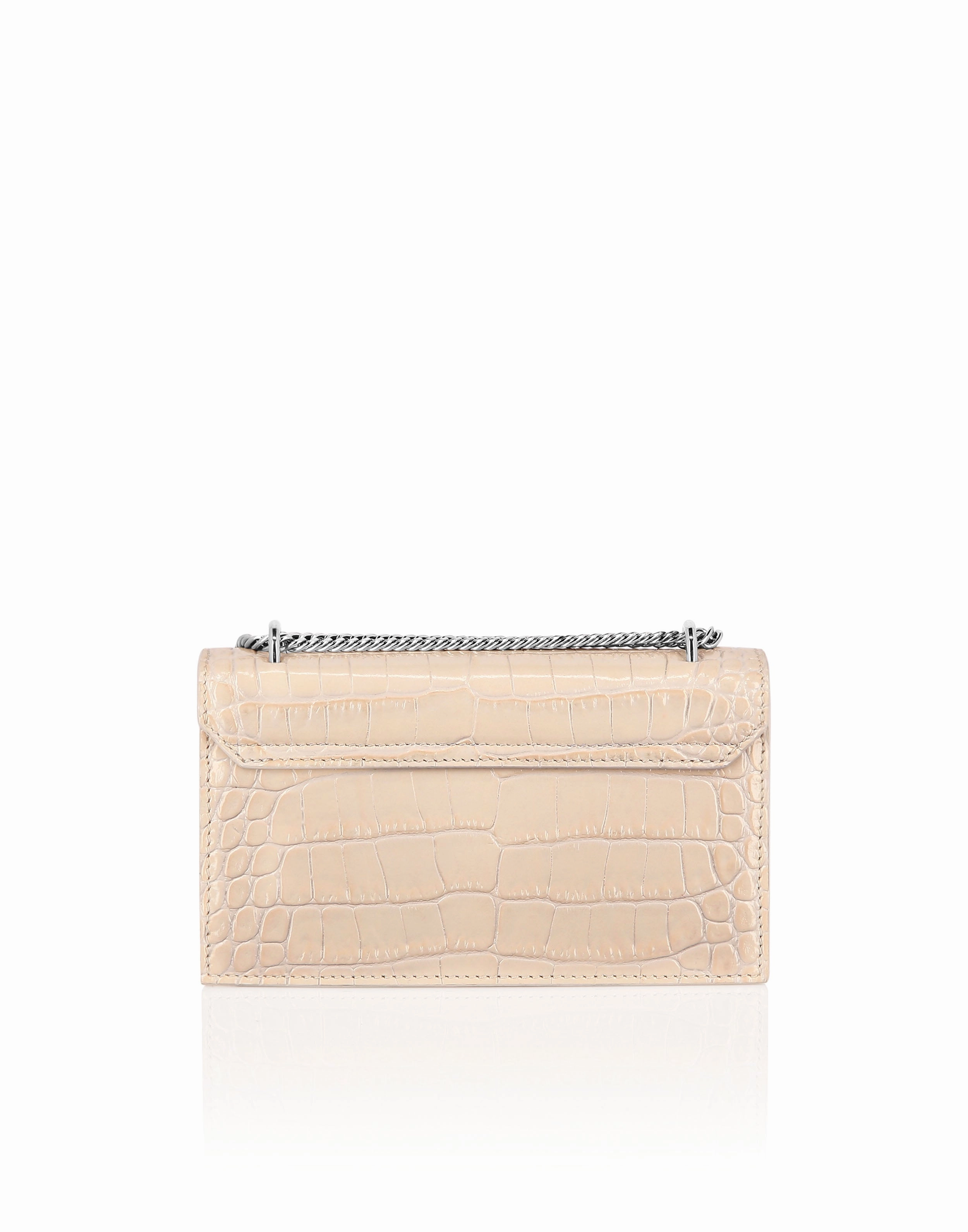 Croco Embossed Clutch Eagle