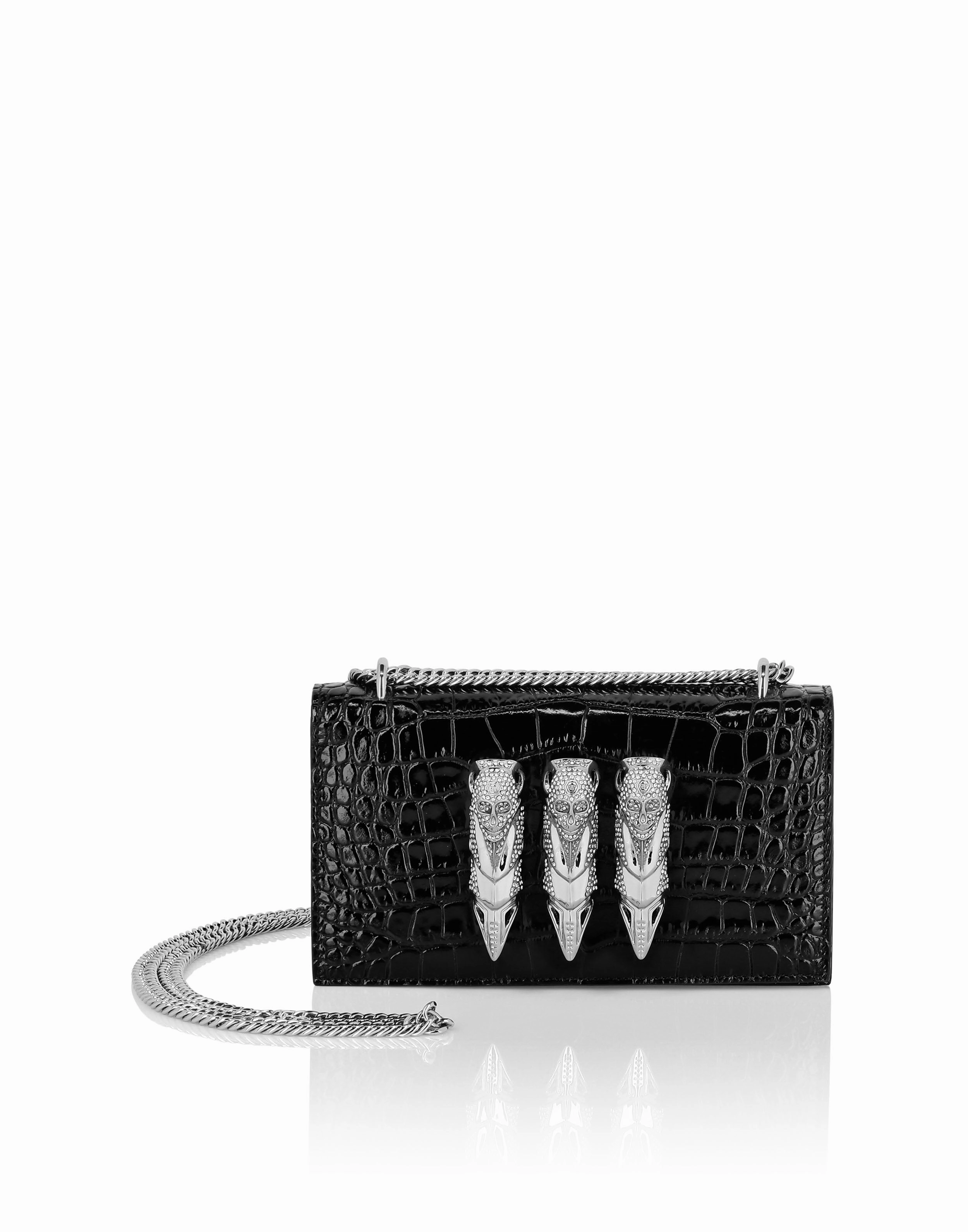 Croco Embossed Clutch Eagle