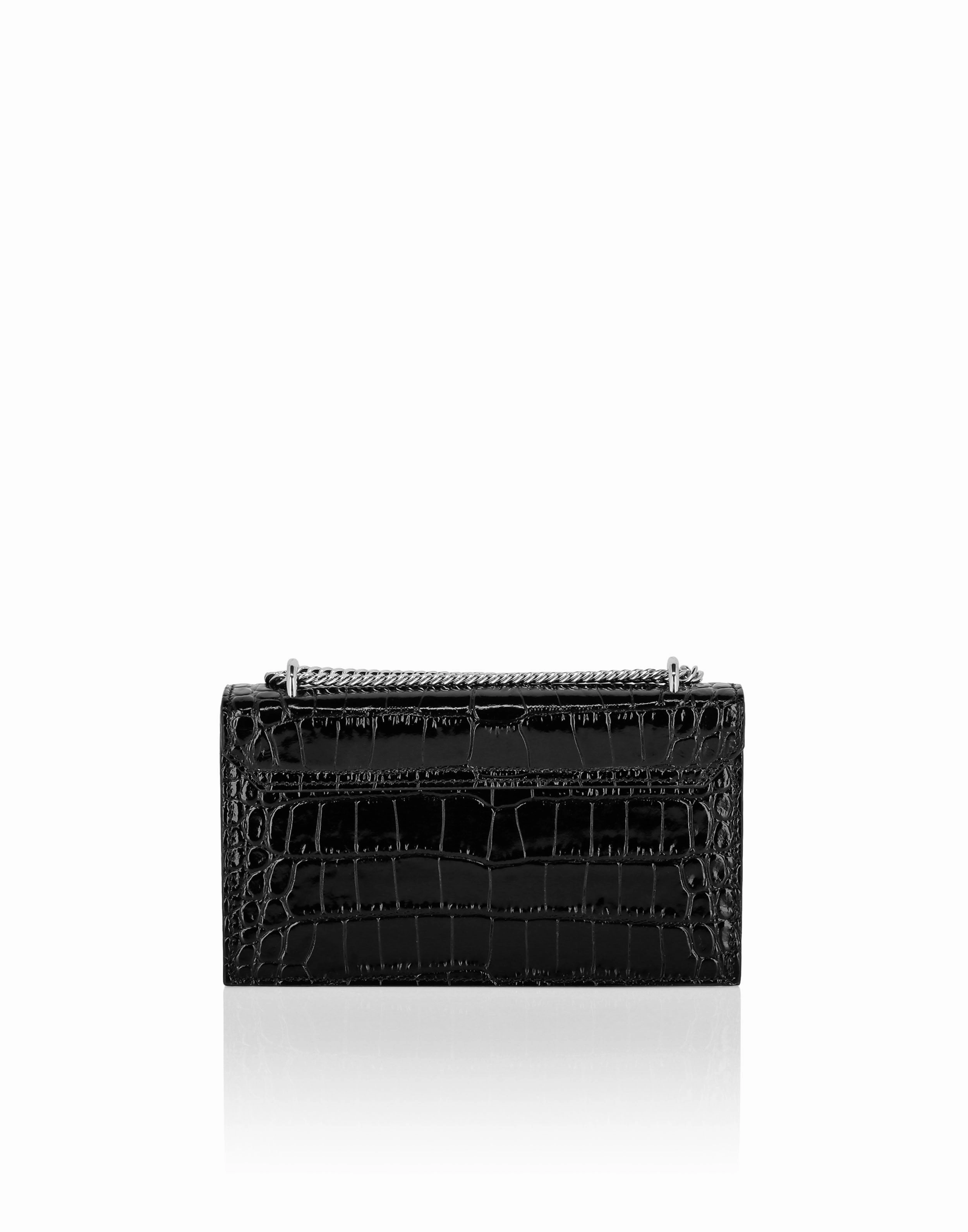 Croco Embossed Clutch Eagle