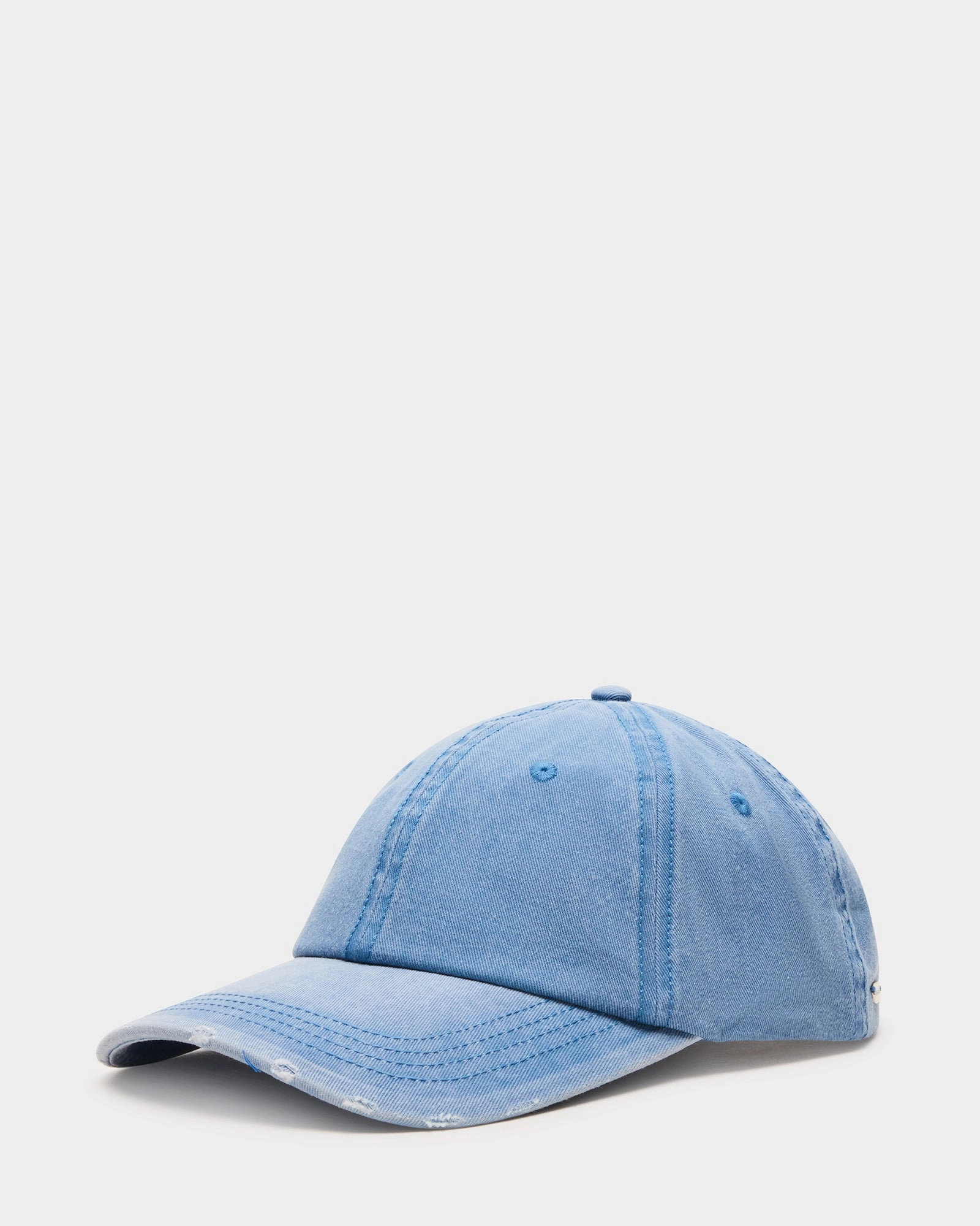 DISTRESSED BASEBALL CAP DENIM FABRIC