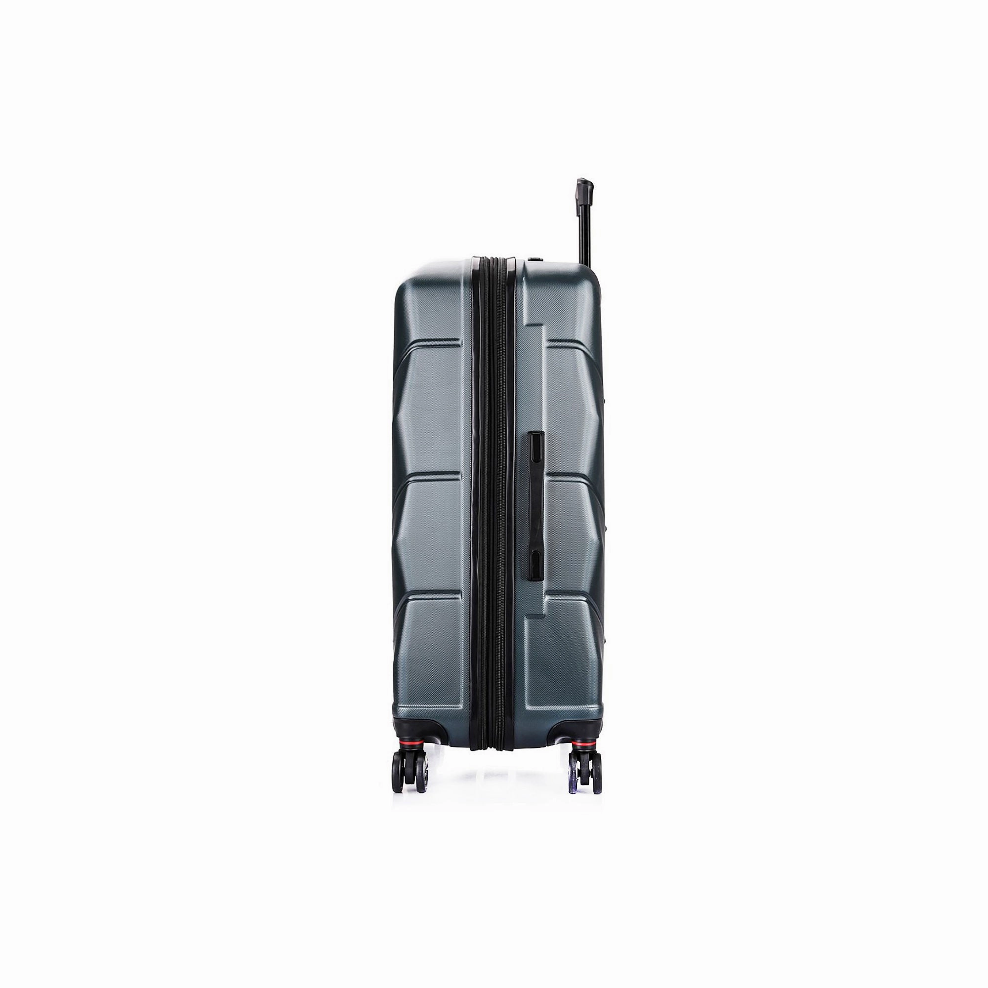 Dukap DKZONSML-GRE Zonix 3-Piece 20"/26"/30" Lightweight Hardside Set Luggage, Green