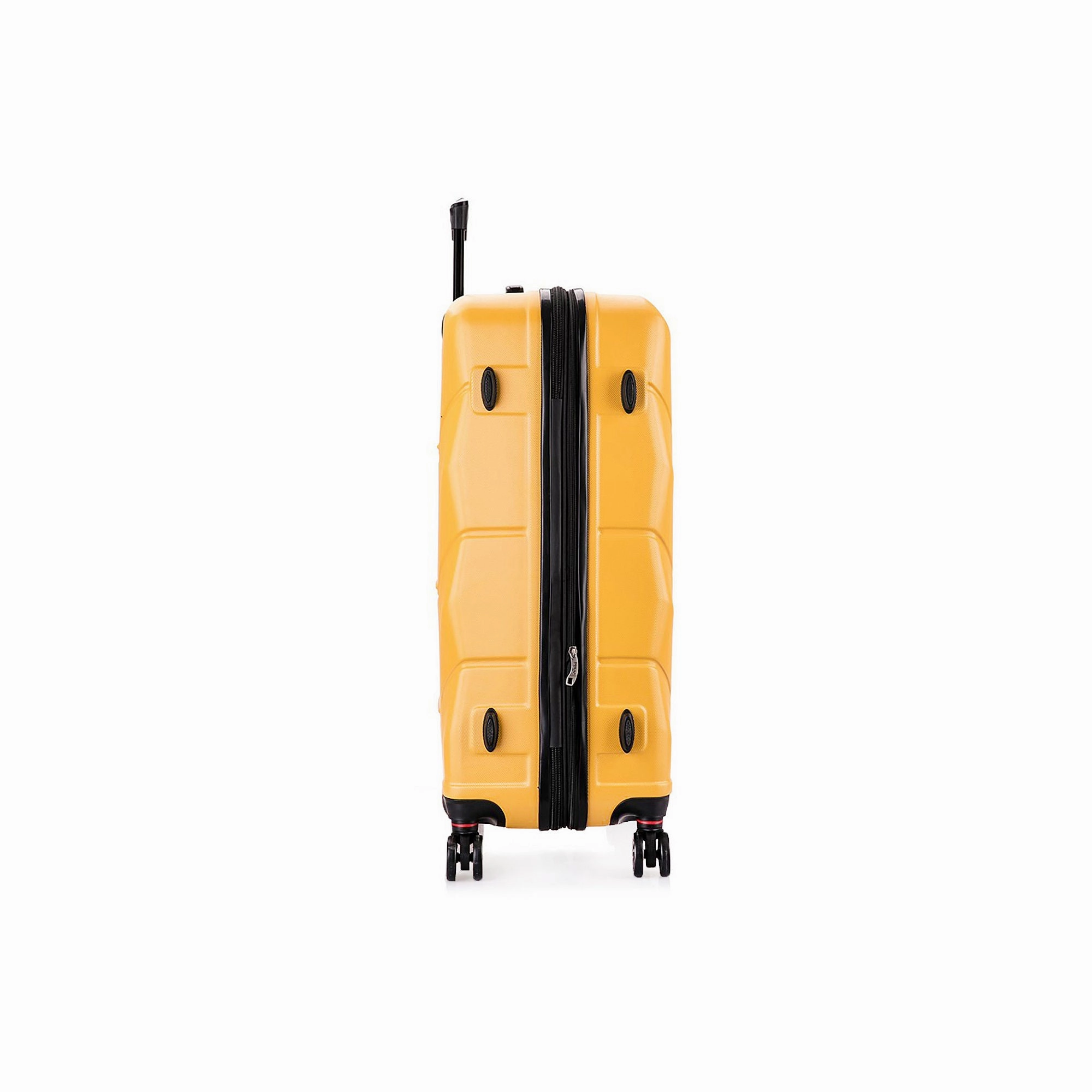 Dukap DKZONSML-MUS Zonix 3-Piece 20"/26"/30" Lightweight Hardside Set Luggage, Yellow