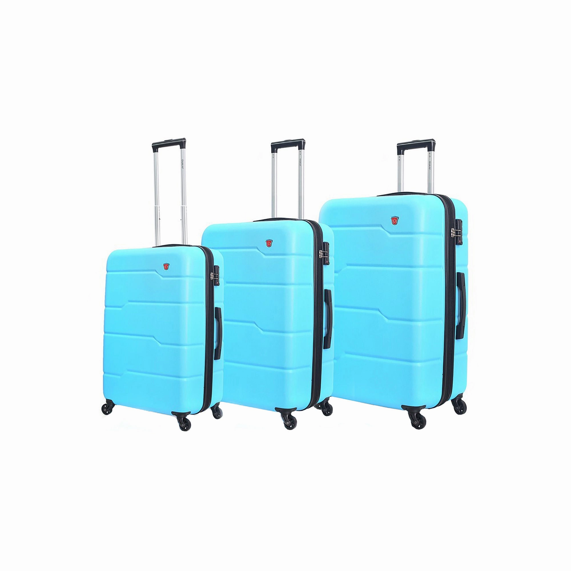 DUKAP Rodez 3-Piece 20"/24"/28" Lightweight Hardside Set Luggage