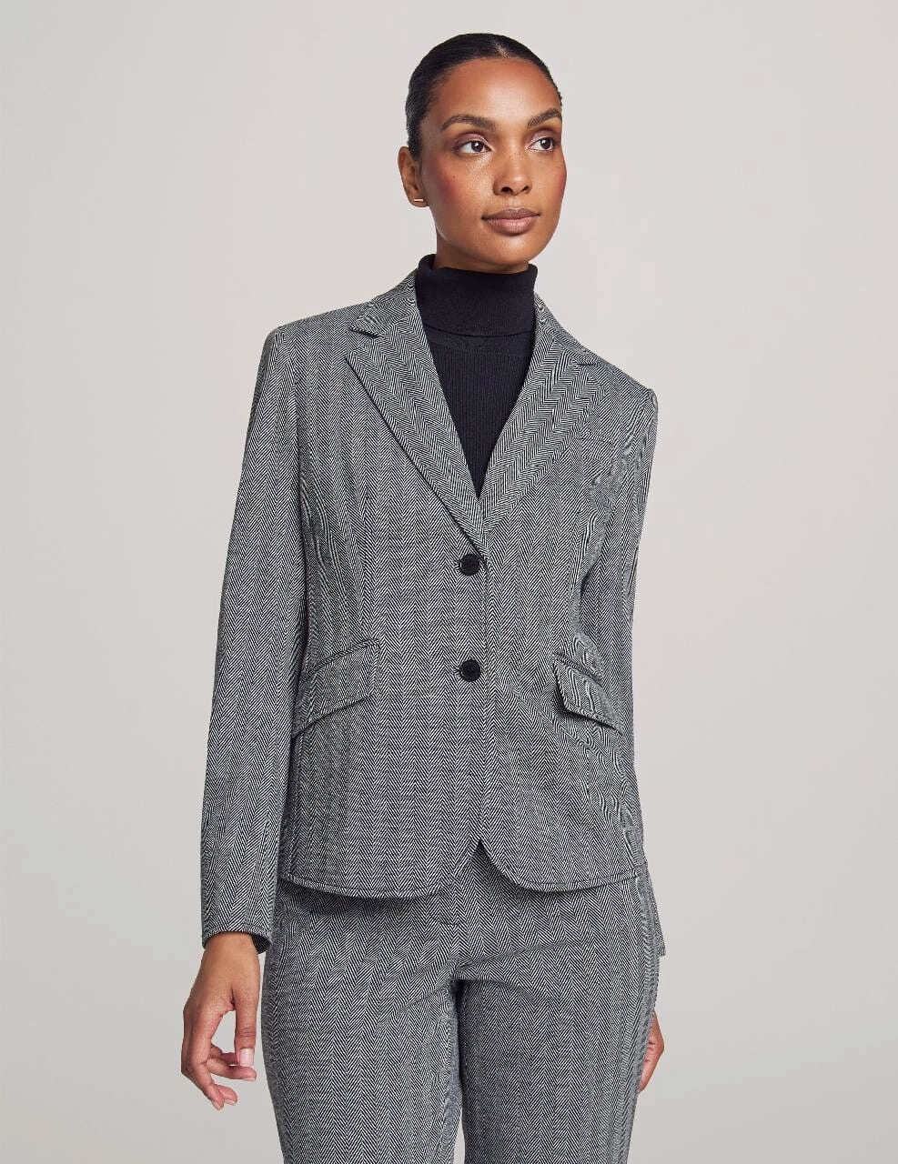 Executive Collection Two Button Blazer With Pants and Skirt- Sale