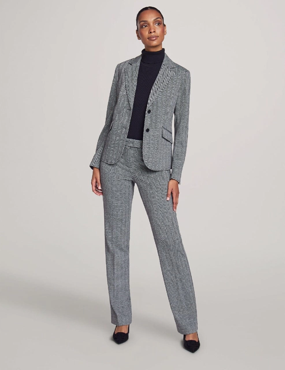 Executive Collection Two Button Blazer With Pants and Skirt- Sale