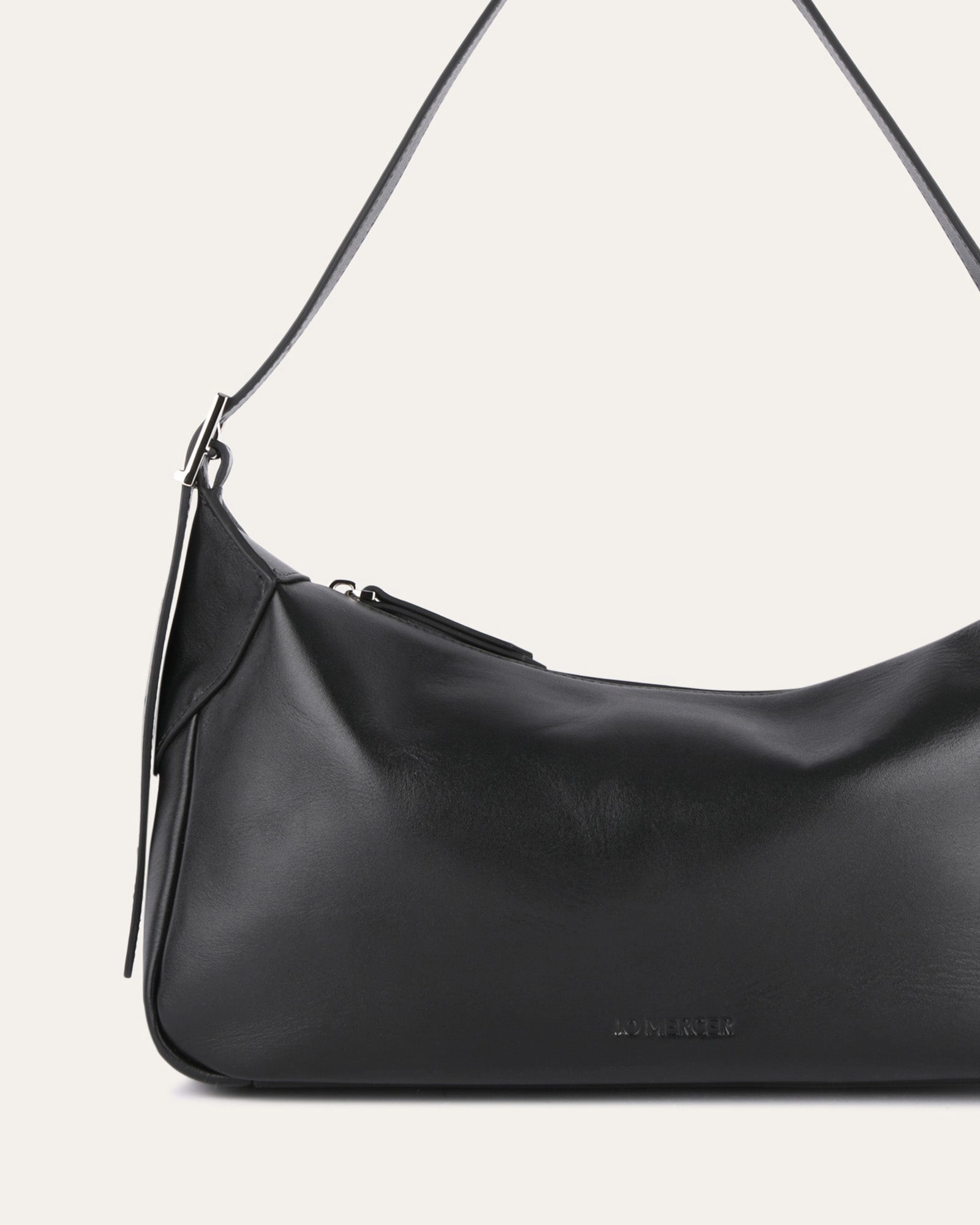 FLORENCE SHOULDER BAG BLACK LEATHER