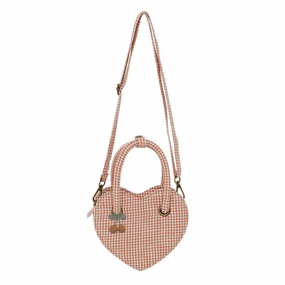 Heart Purse - Poppy Gingham
