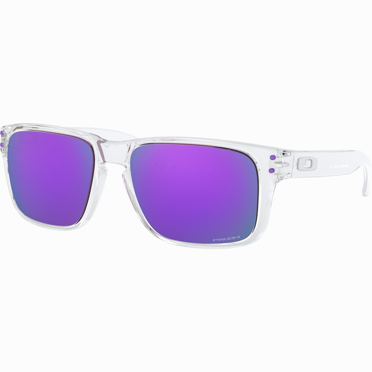 Holbrook XS - Polished Clear/Prizm Violet