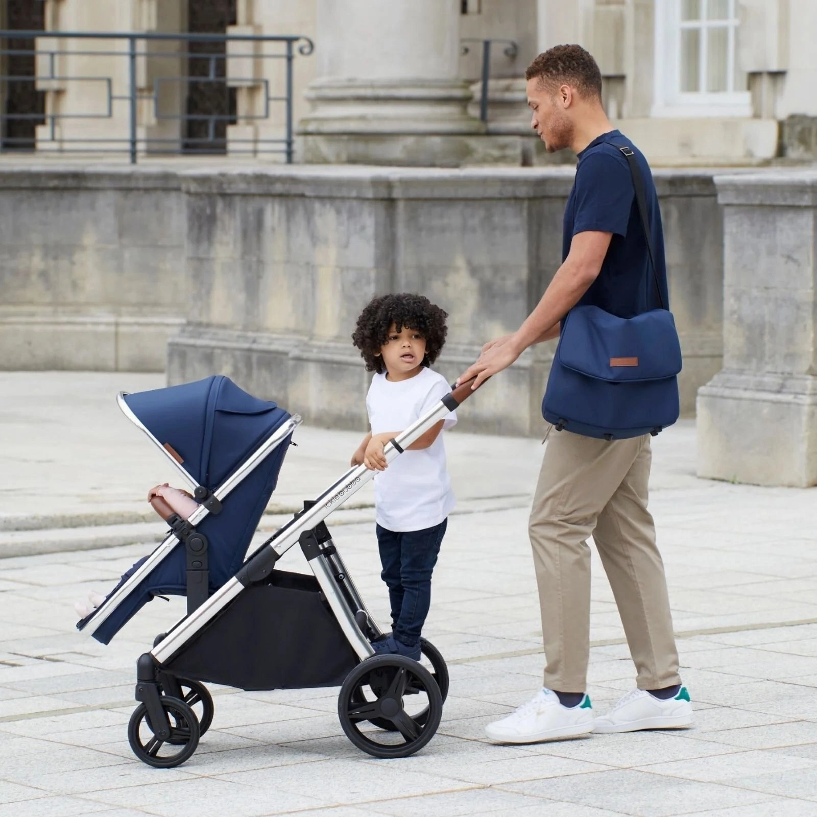 Ickle Bubba Eclipse 2-in-1 Pushchair & Carrycot - Grey
