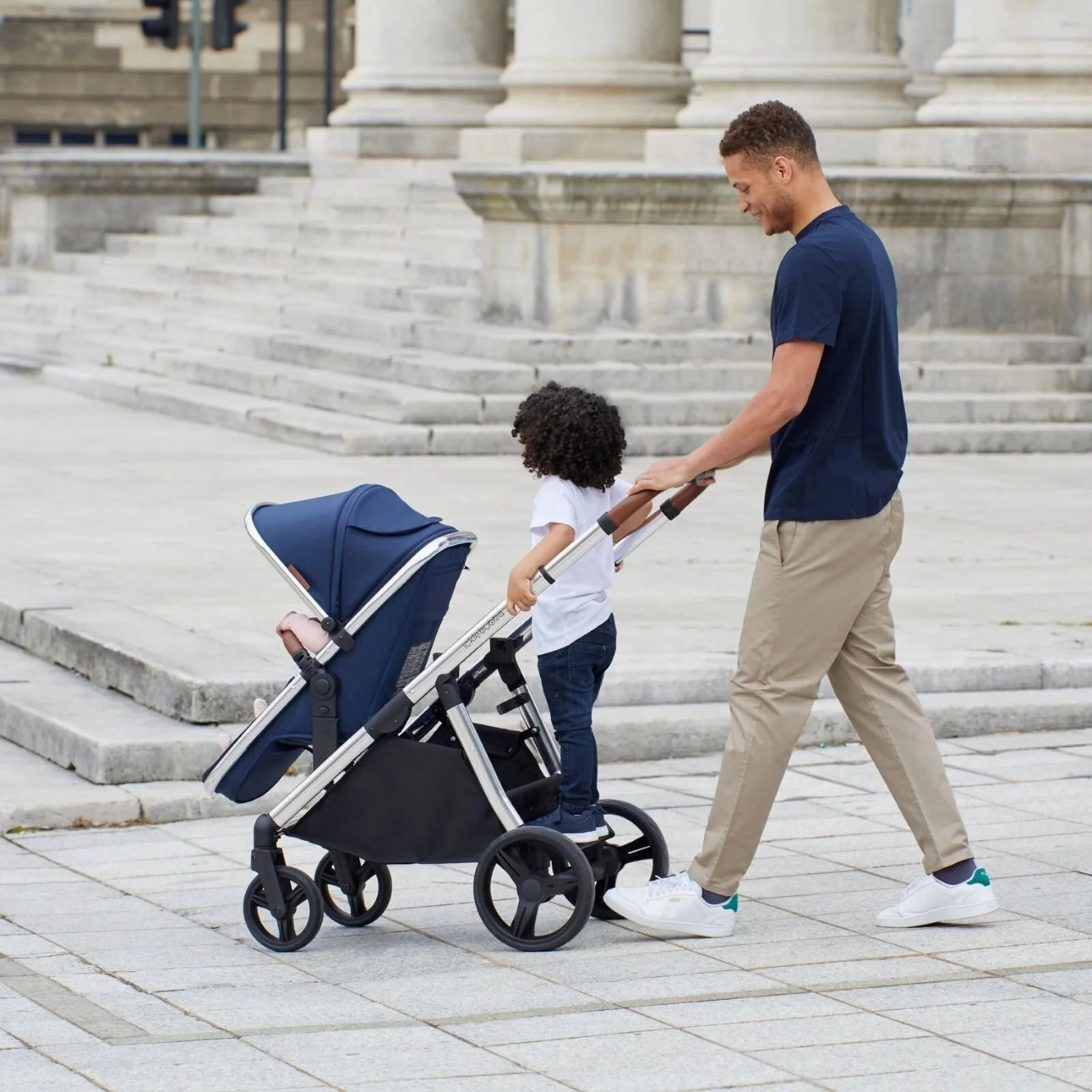 Ickle Bubba Eclipse 2-in-1 Pushchair & Carrycot - Grey