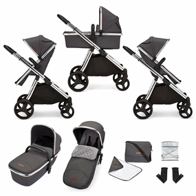 Ickle Bubba Eclipse 2-in-1 Pushchair & Carrycot - Grey