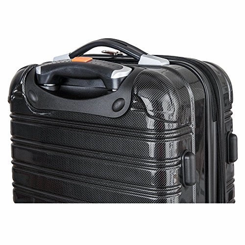 iFLY 9-H4049FT-24 Hard Sided Luggage Fibertech 24", Black