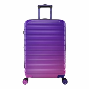 iFLY 9-H486FT-24 Hardside Fibertech Luggage 24" Checked Luggage, Midnight Berry