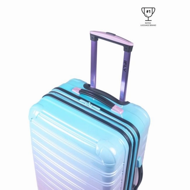 IFLY Fibertech Hardside Luggage, Cotton Candy, 28"