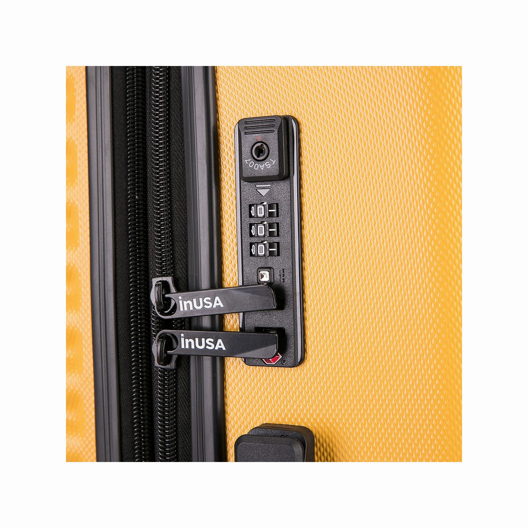 Inusa Ally Hardside 28" Luggage - MUSTARD ONE SIZE