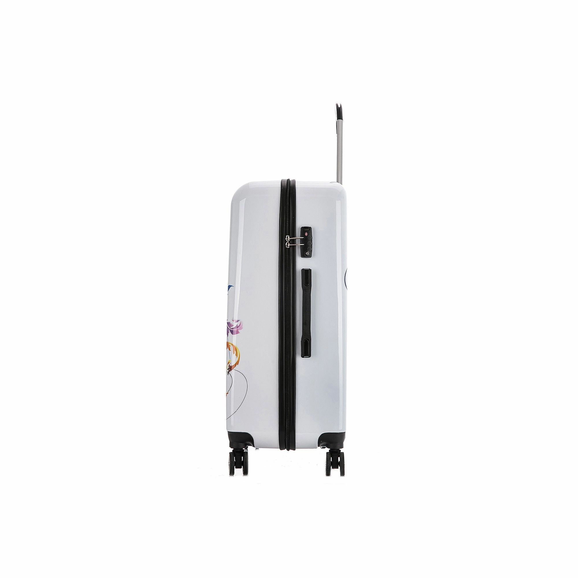 InUSA IUAPCSML-FUS Print 3-Piece Hardside Luggage Sets with Spinner Wheels, Handle, Trolley, (20"/24"/28"), Fusion