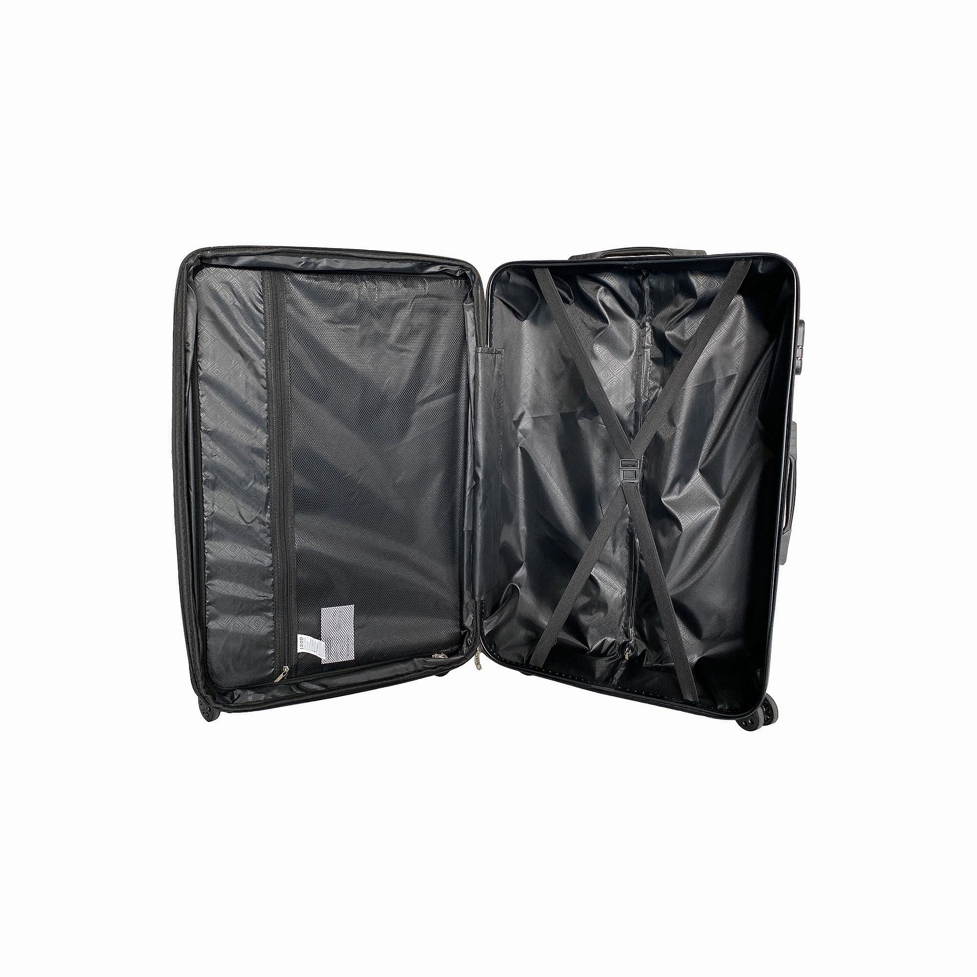 Izod Clara 3-Pc. Hardside Expandable Luggage Set - BLACK ONE SIZE