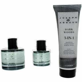 Joseph Abboud Men's Gift Set - Dark Woods Sophisticated Captivating Aroma, 3 Piece