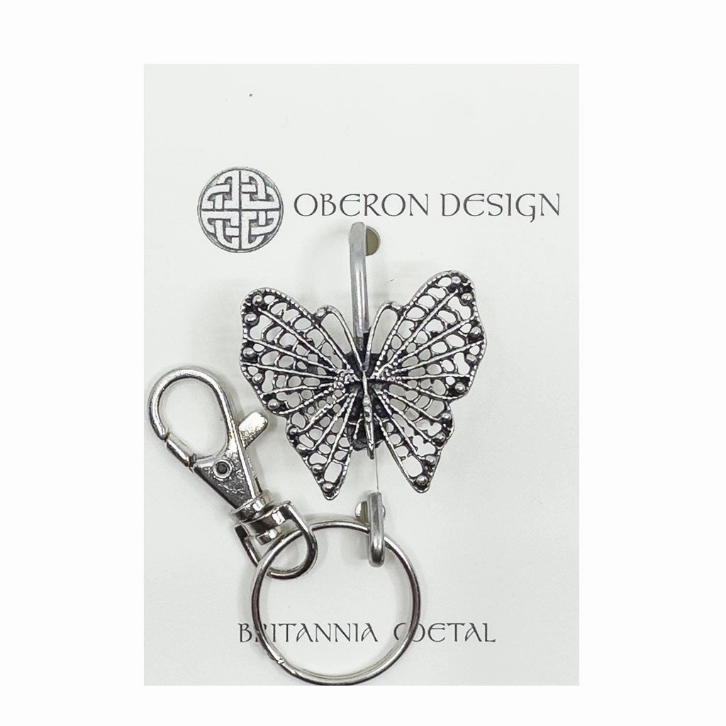 Key Ring Purse Hook, Filagree Butterfly