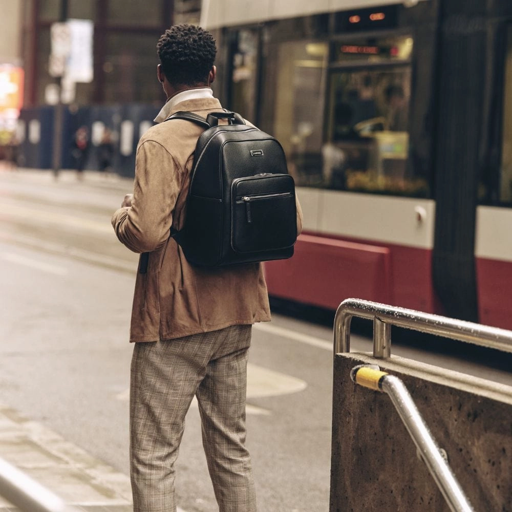 Le Blake - Sac à dos en cuir vegan noir