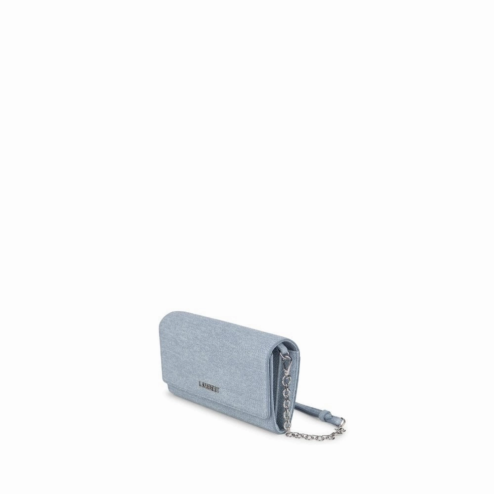 Le Felicia - Sac à main 2-en-1 en cuir vegan light denim