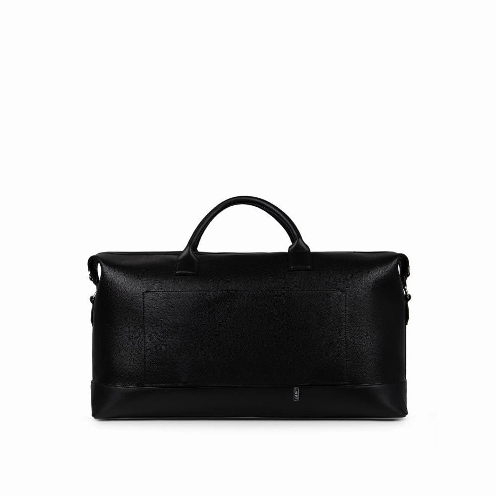 Le June - Sac de voyage fourre-tout en cuir vegan noir recyclé