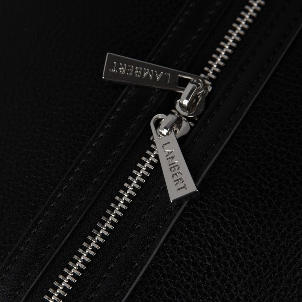 Le June - Sac de voyage fourre-tout en cuir vegan noir recyclé