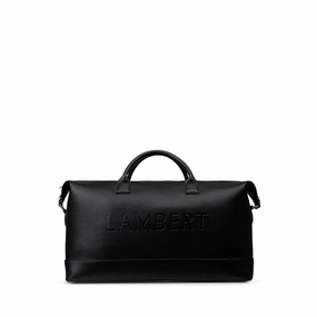 Le June - Sac de voyage fourre-tout en cuir vegan noir recyclé