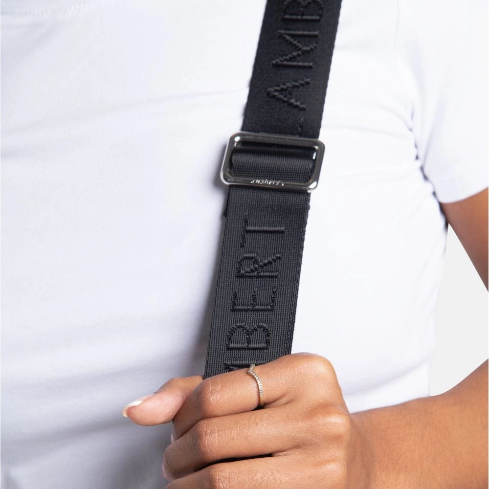 Le June - Sac de voyage fourre-tout en cuir vegan noir recyclé