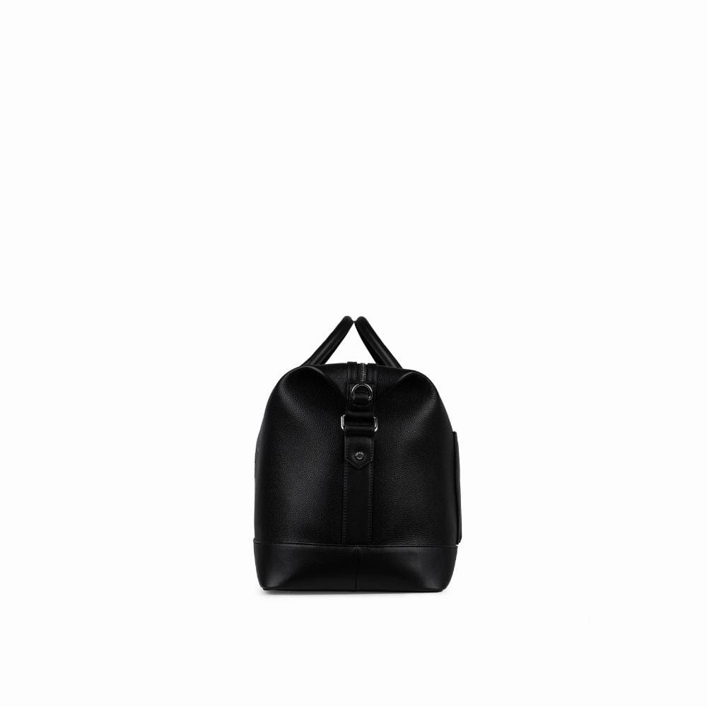 Le June - Sac de voyage fourre-tout en cuir vegan noir recyclé