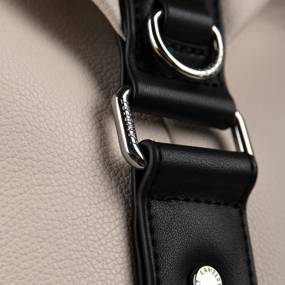 Le June - Sac de voyage fourre-tout en cuir vegan oyster mix