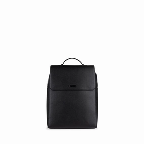 Le Lydia - Sac à dos en cuir vegan noir recyclé