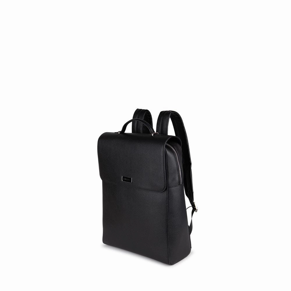 Le Lydia - Sac à dos en cuir vegan noir recyclé