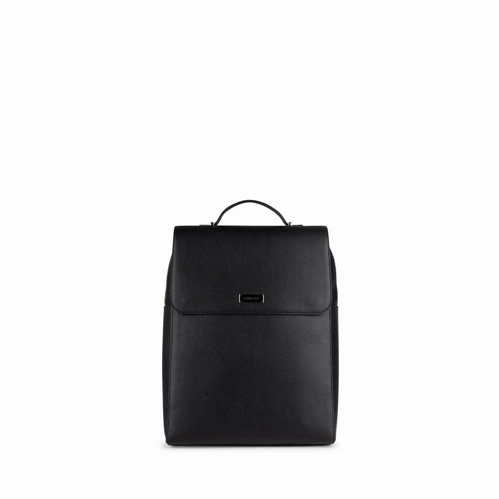 Le Lydia - Sac à dos en cuir vegan noir recyclé