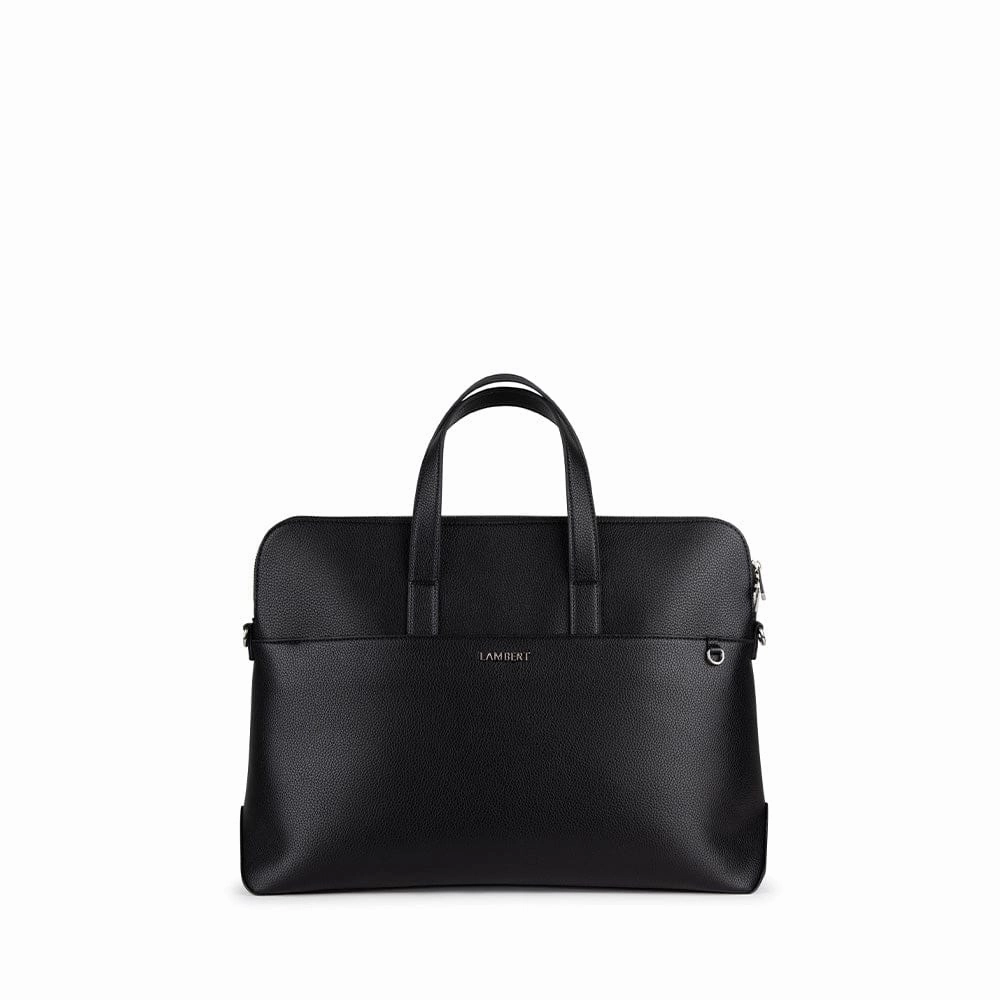 Le Malorie - Mallette 2-en-1 en cuir vegan noir recyclé