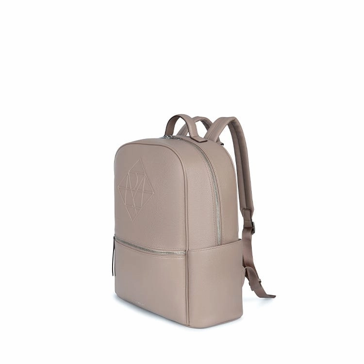 Le Vicky - Sac à couches en cuir vegan terra